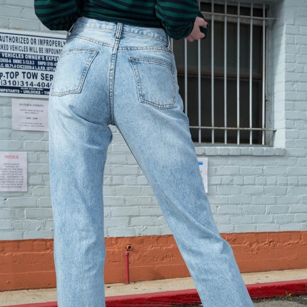 J GALT BRANDY MELVILLE High-Rise Straight Leg Jeans Size S - W29 L31